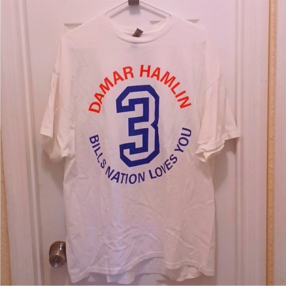 Gildan Other - 🔥 5/$25 Buffalo Bills Nation Loves Damar Hamlin #3 Men’s/Unisex T-Shirt XXL 2XL
